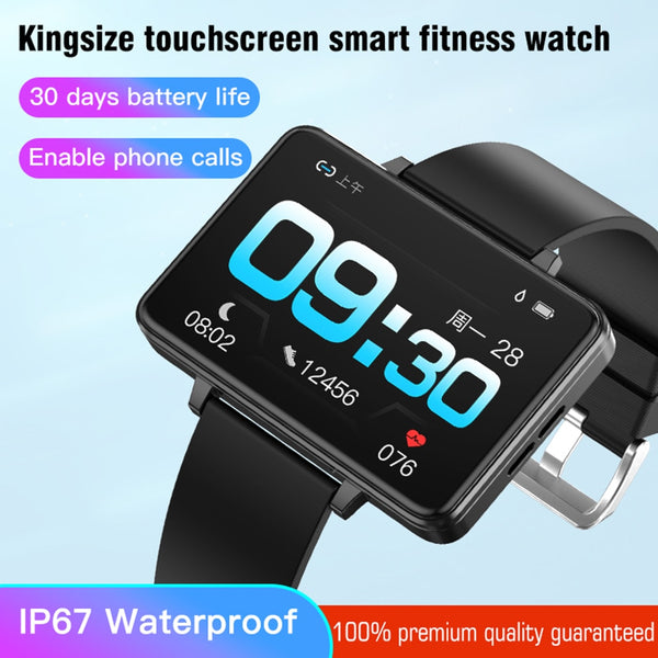 New 2.0'' Touch Screen Lightweight Fitness Tracker Bluetooth Smartwatch With Music Call Feature For Android IOS
