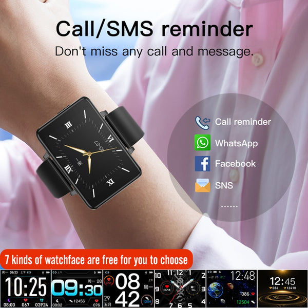 New 2.0'' Touch Screen Lightweight Fitness Tracker Bluetooth Smartwatch With Music Call Feature For Android IOS