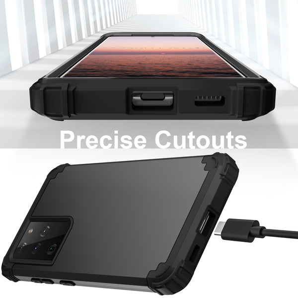 New 3-Layer Hybrid Impact Resistant Protective Shell Cover Bumper Case For Samsung Galaxy S21 Plus Ultra 5G Series