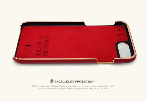 New Leather Case for iPhone 7 Plus Leather Case with Adjustable Metal Stand