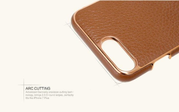 New Leather Case for iPhone 7 Plus Leather Case with Adjustable Metal Stand