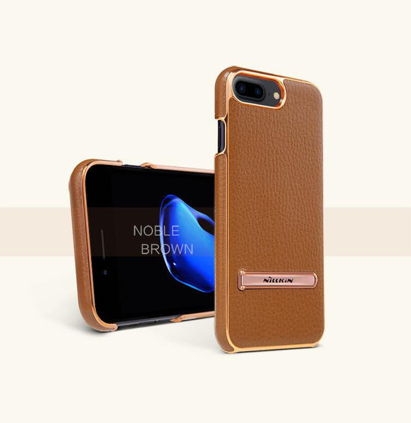 New Leather Case for iPhone 7 Plus Leather Case with Adjustable Metal Stand