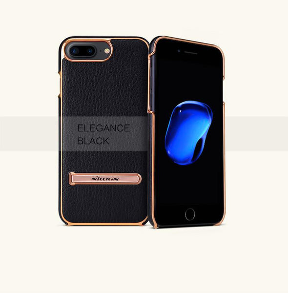 New Leather Case for iPhone 7 Plus Leather Case with Adjustable Metal Stand