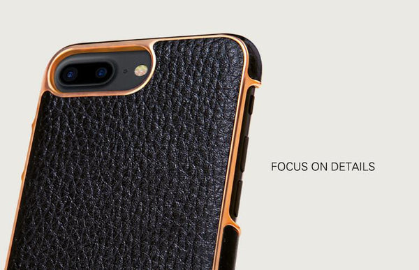 New Leather Case for iPhone 7 Plus Leather Case with Adjustable Metal Stand