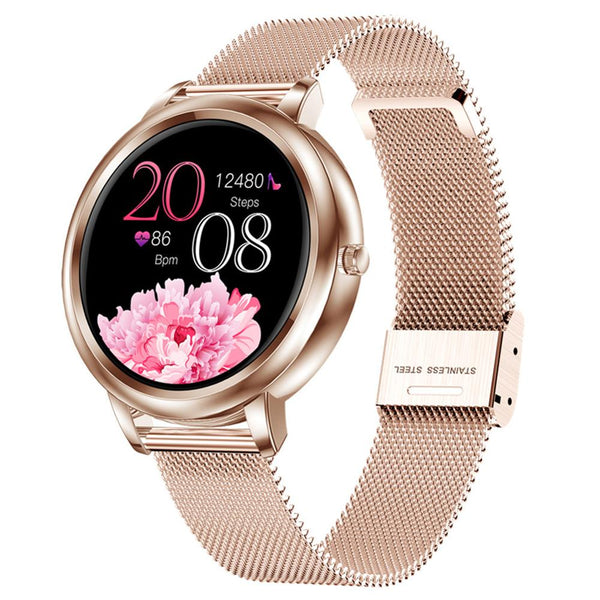 New Full Touch Screen Fitness Tracker Pedometer Lady's Smart Watch For Android iPhones