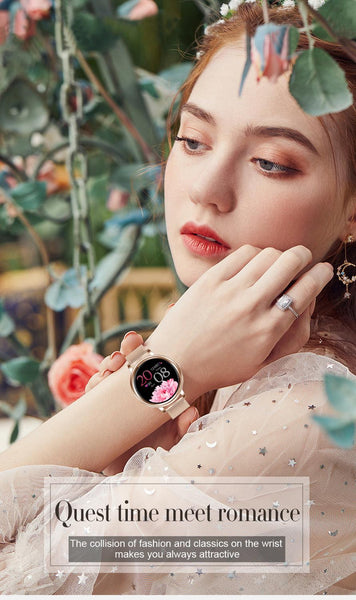 New Full Touch Screen Fitness Tracker Pedometer Lady's Smart Watch For Android iPhones