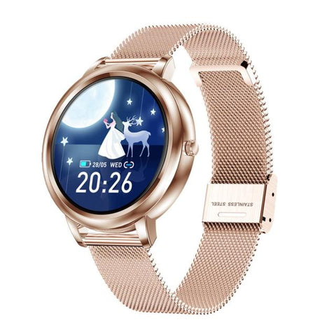 New Full Touch Screen Fitness Tracker Pedometer Lady's Smart Watch For Android iPhones