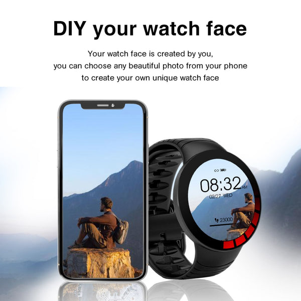 New IP68 Waterproof Full Touch Screen Custom Watch Dial Fitness Tracker Smart Watch For Android IOS