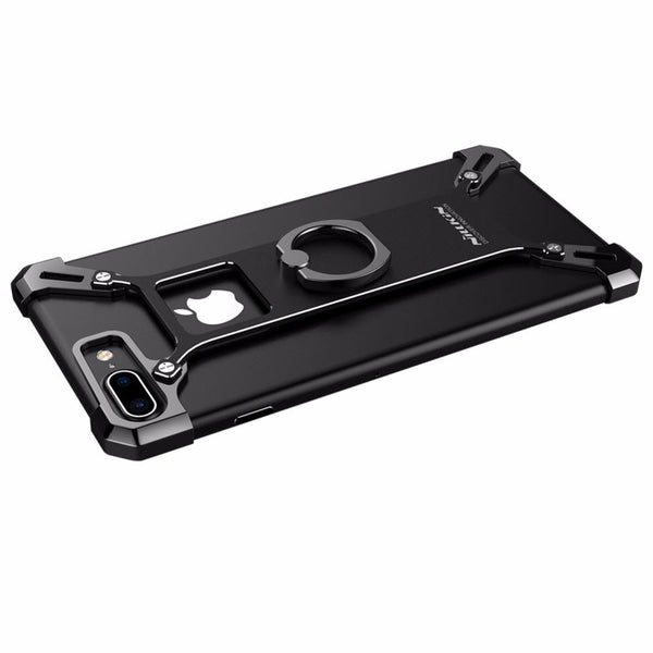 New Stylish Alloy Smart Luxury Case with Ring Kickstand for Apple iPhone 6 / 6S / 7 / 7 Plus / Huawei.