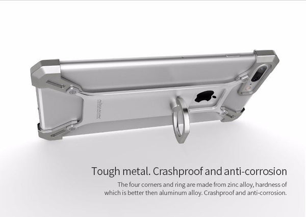New Stylish Alloy Smart Luxury Case with Ring Kickstand for Apple iPhone 6 / 6S / 7 / 7 Plus / Huawei.