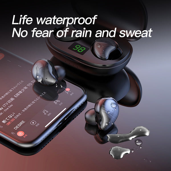 New Bluetooth Wireless Gaming Earbuds Headset With Charging Box For iPhones Androids