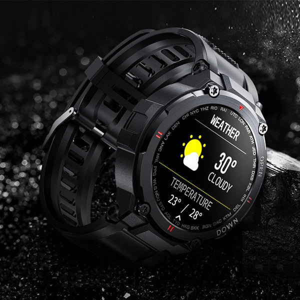 New Metallic Sport Fitness Tracker Smartwatch With Music Control For Android IOS