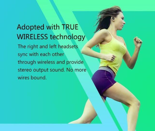 New True Wireless Stereo Bluetooth Earphone Headset Wireless Earbuds with Charge Box.