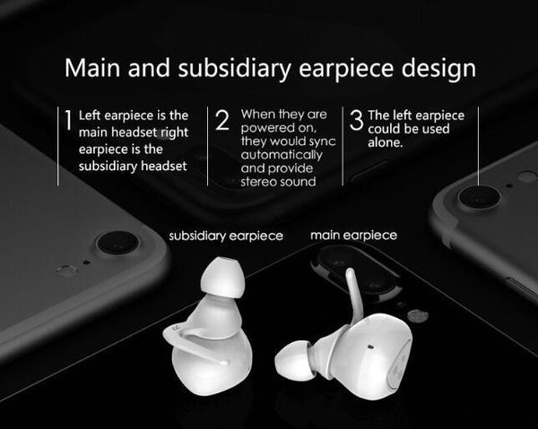 New True Wireless Stereo Bluetooth Earphone Headset Wireless Earbuds with Charge Box.
