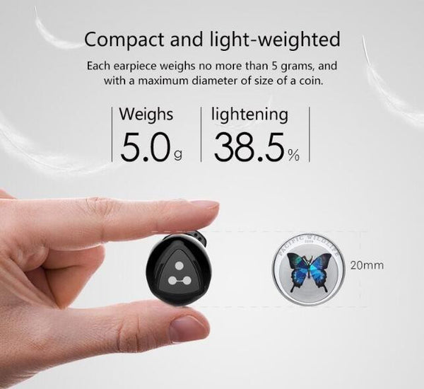 New True Wireless Stereo Bluetooth Earphone Headset Wireless Earbuds with Charge Box.