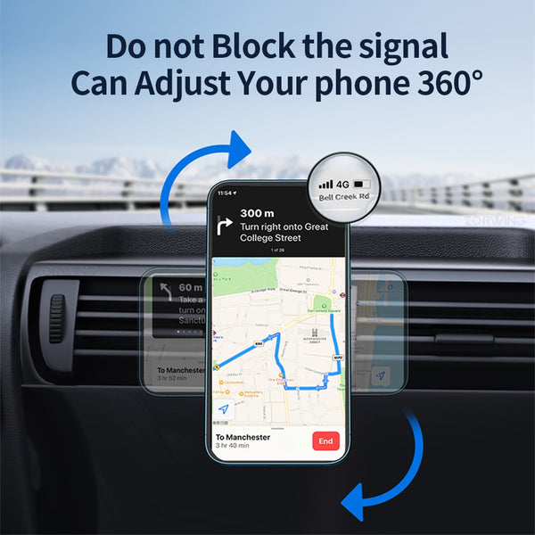 New Magnetic QI Wireless 15W Mini Charger Car Vent Holder For Samsung Galaxy S22 S21 S20 & iPhone 14 13 12 Series