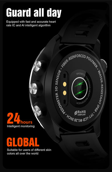 New Rugged Outdoors Fitness Tracker Smart Watch For Android IOS