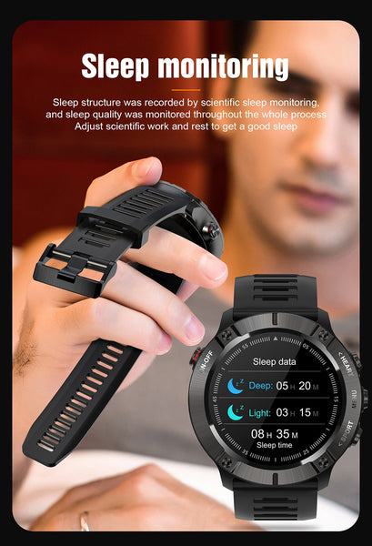 New Rugged Outdoors Fitness Tracker Smart Watch For Android IOS