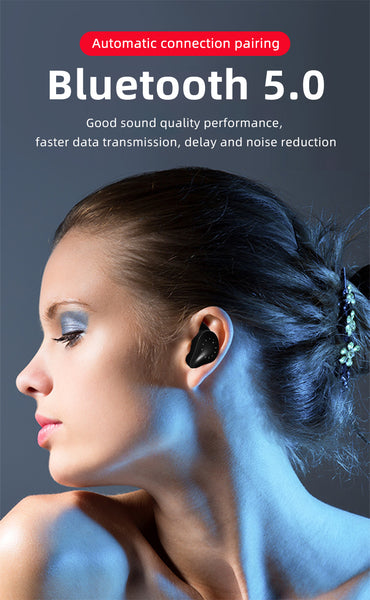 New Bluetooth Wireless Stereo IPX7 Waterproof Touch Control Earbuds With LED Display