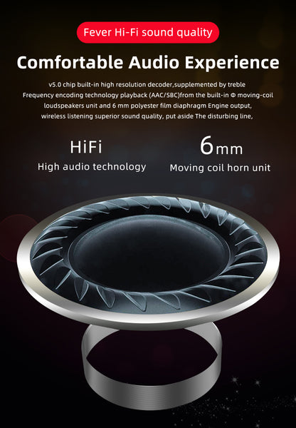 New Bluetooth Wireless Stereo IPX7 Waterproof Touch Control Earbuds With LED Display