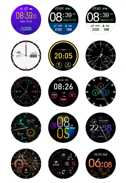 New IP68 Waterproof Full Touch Screen Custom Watch Dial Fitness Tracker Smart Watch For Android IOS
