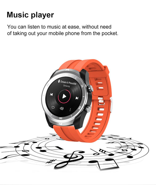 New 360 Pixels Business Sports Fitness Tracker Smart Watch With Bluetooth Call & Music Function