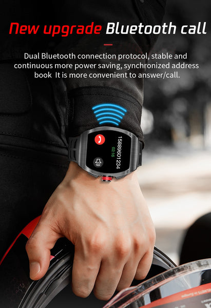 New IP68 Waterproof Bluetooth Fitness Tracker Smartwatch With Call & Music Feature For iPhone Androids