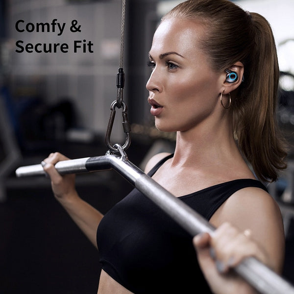 New True Wireless Touch Control Bluetooth Sports Stereo Headset Earbuds With Microphone