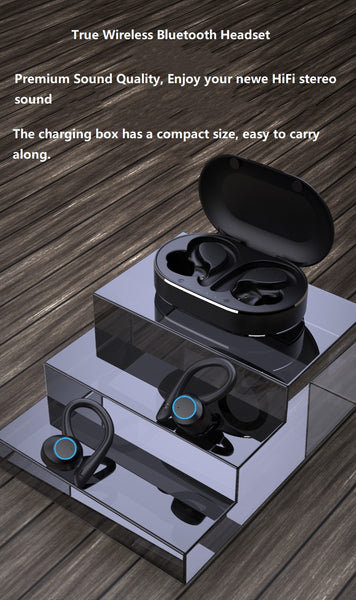 New True Wireless Touch Control Bluetooth Sports Stereo Headset Earbuds With Microphone