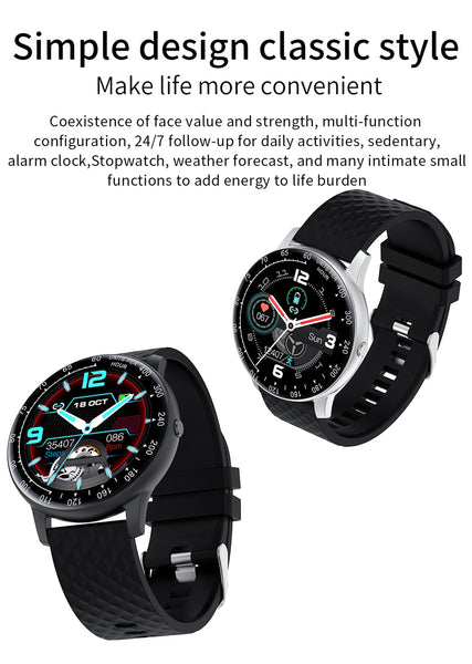 New IP68 Waterproof Sports Fitness Tracker Smart Watch For Android IOS