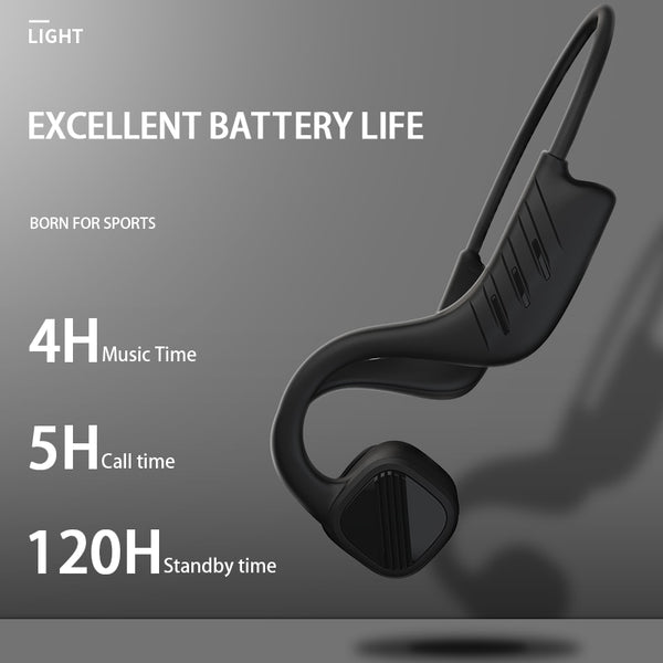 New IPX8 Waterproof MP3 Music Player Bone Conduction Swimming Headphones Earbuds Headset