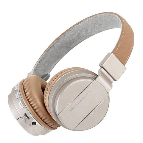 New Studio Headband Over-Ear Wireless Bluetooth Headphones with MIC Headset for Compatible Devices