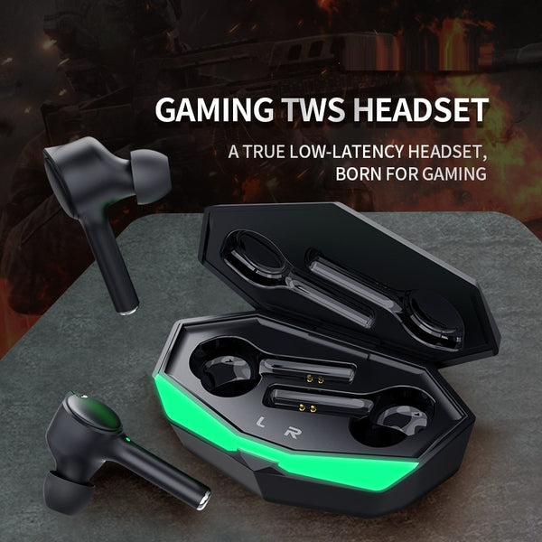 New True Wireless Low Latency Bluetooth Water-Resistant Noise Cancelling HiFi Bass Headset Gaming Earbuds With Mic