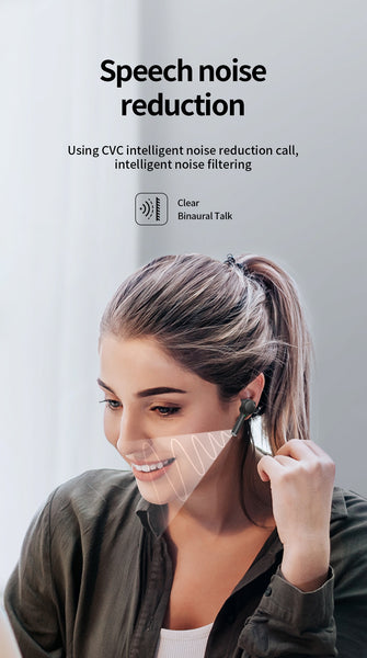 New True Wireless Low Latency Bluetooth Water-Resistant Noise Cancelling HiFi Bass Headset Gaming Earbuds With Mic