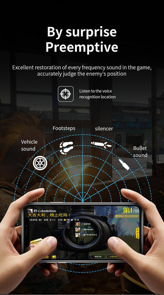 New True Wireless Low Latency Bluetooth Water-Resistant Noise Cancelling HiFi Bass Headset Gaming Earbuds With Mic