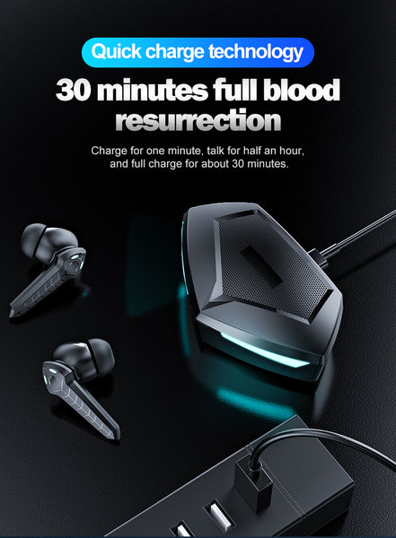 New Wireless Gaming Headset True Wireless Bluetooth 5.1 Ultra Low Latency Earbuds Headset With Microphone