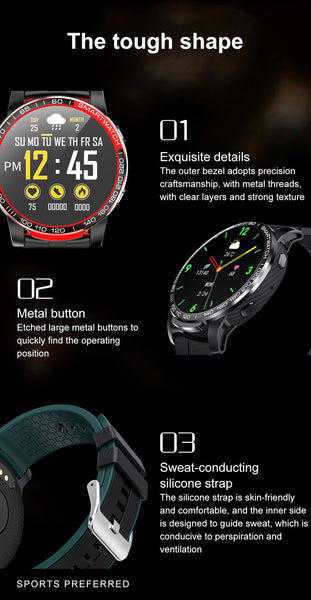 New Multisport Fitness Tracker Men's Smart Watch Fitness Tracker With Bluetooth Call Function