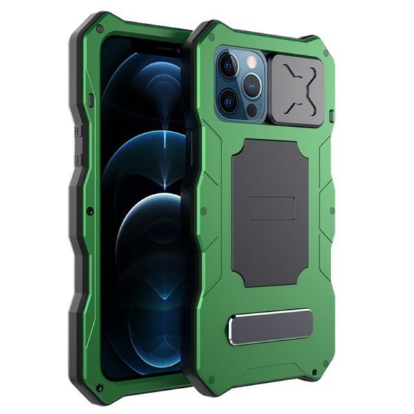 New Rugged Armor Protective Camera Slide Bumper Case With Kickstand For iPhone 13 12 Pro Max Series