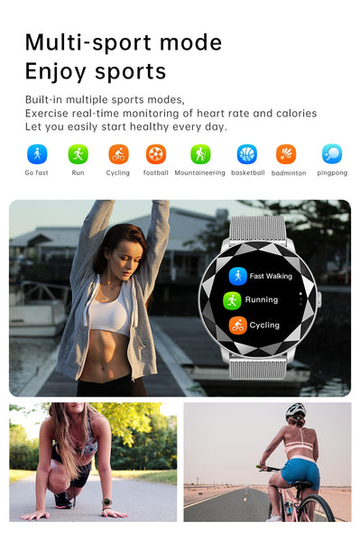 New Electronic Movement Fitness Tracker IP68 Waterproof Sports Smart Wrist Watch