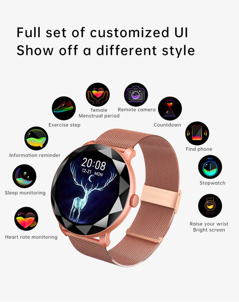 New Electronic Movement Fitness Tracker IP68 Waterproof Sports Smart Wrist Watch