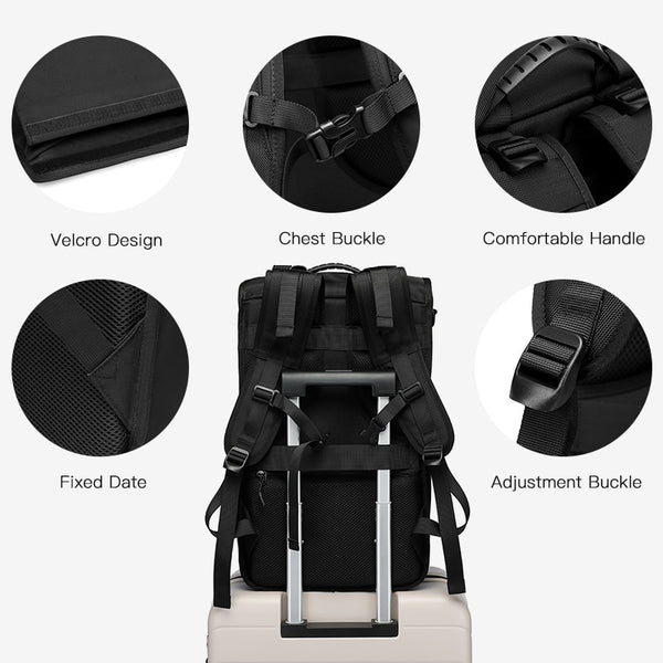 New Water-Repellent 15.6 Inch Laptop Bag USB Charging Travel Outdoor Backpack