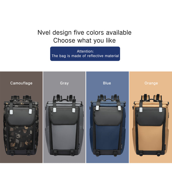 New Water-Repellent 15.6 Inch Laptop Bag USB Charging Travel Outdoor Backpack