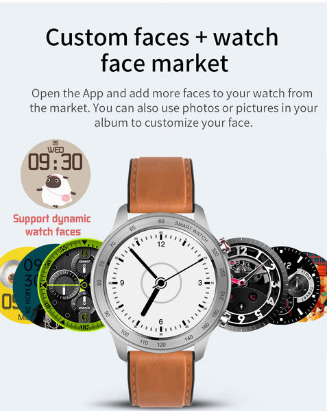 New 1.3'' Custom Dial Fitness Tracker IP68 Waterproof Smart Watch With Bluetooth Call Feature For Android IOS