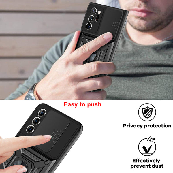 New Protective Coque Armor Fall-Resistant Case Bumper Case With Ring Holder For Samsung Galaxy S25 S24 S23 Plus Ultra Series