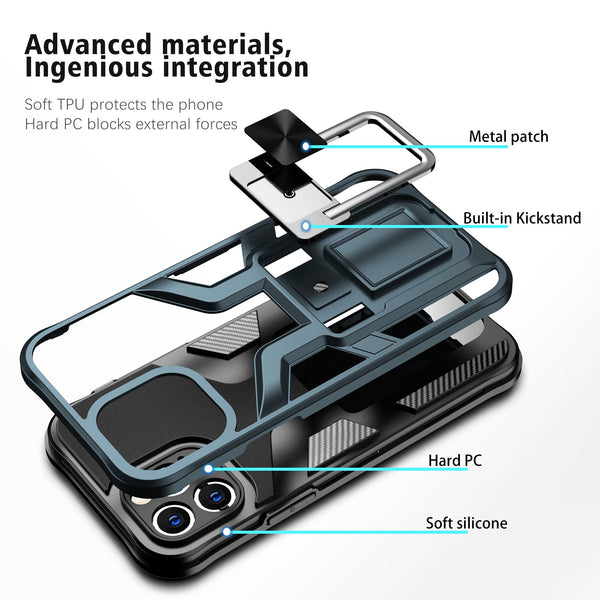 New Magnetic Drop-Resistant Protective Armor Case Cover For iPhone 11 12 Mini Pro Max Series