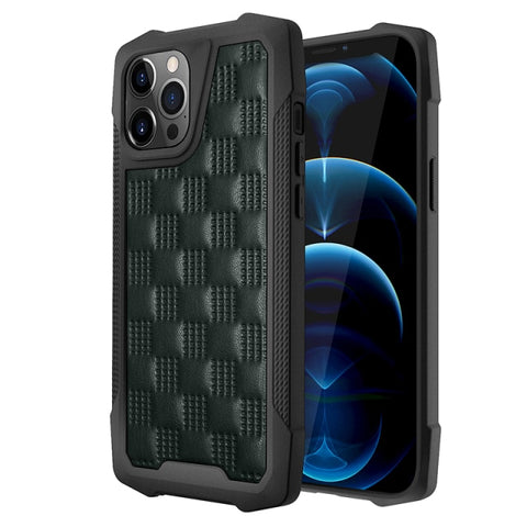New 3D Leather Armor Silicone Cover Case For iPhone 11 12 Pro Max Series
