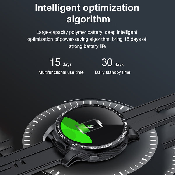 New HD Large Screen Sports Fitness Tracker Smart Watch With Weather Bluetooth Call Features