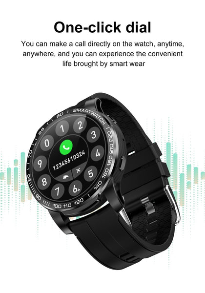 New HD Large Screen Sports Fitness Tracker Smart Watch With Weather Bluetooth Call Features