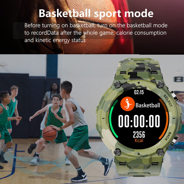 New Rugged Sports Smart Watch Fitness Tracker With Bluetooth Call Feature