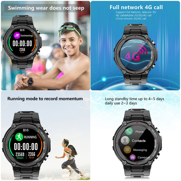 New Rugged Sports Smart Watch Fitness Tracker With Bluetooth Call Feature